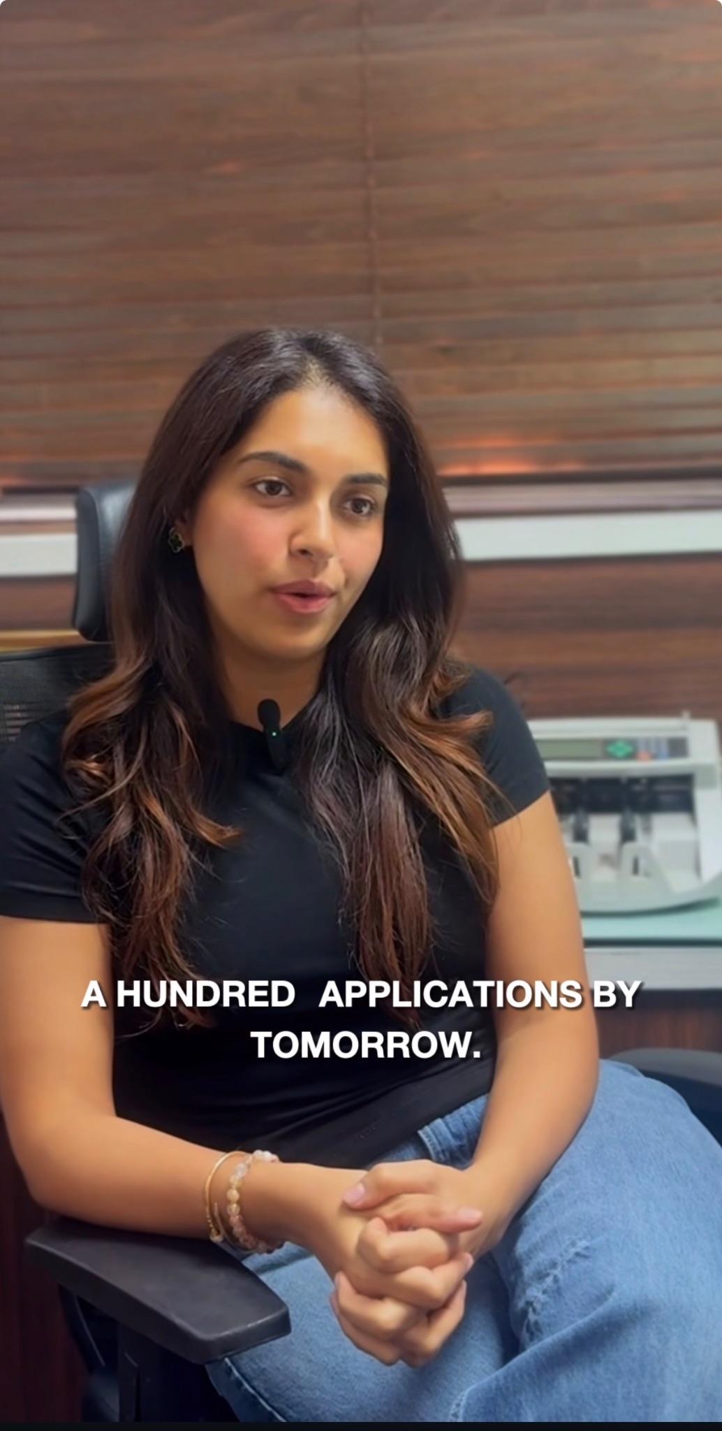 A Hundred Applications By Tomorrow